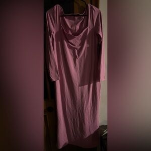 wild fable Pink Long Sleeve Maxi Dress